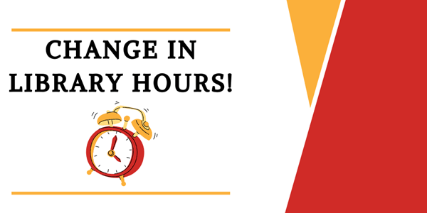 Change in library hours