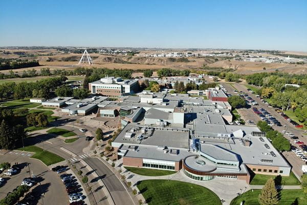 An ariel view of the Medicine Hat Campus