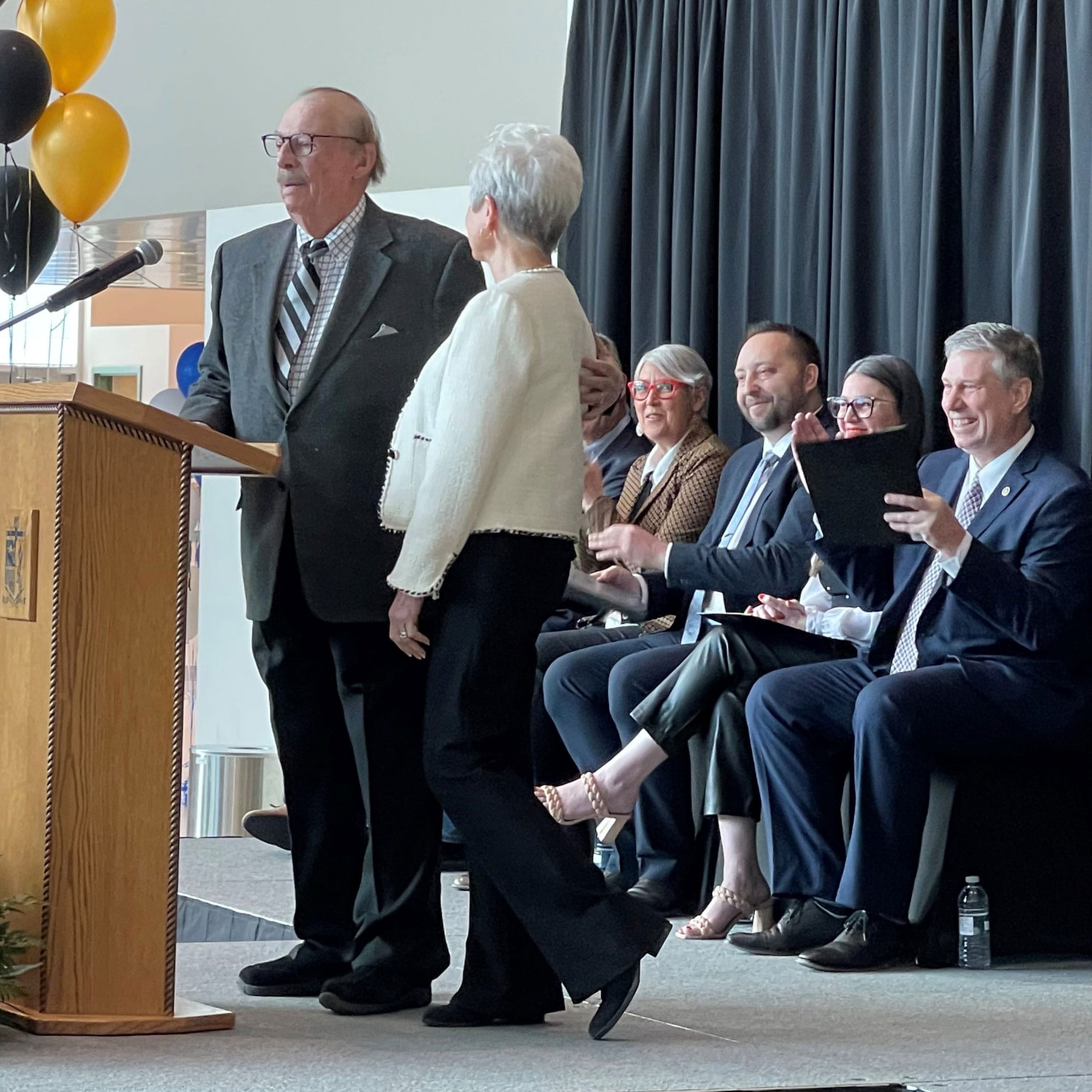 Local business leader Bill Yuill announces $5 million donation to Medicine Hat College.