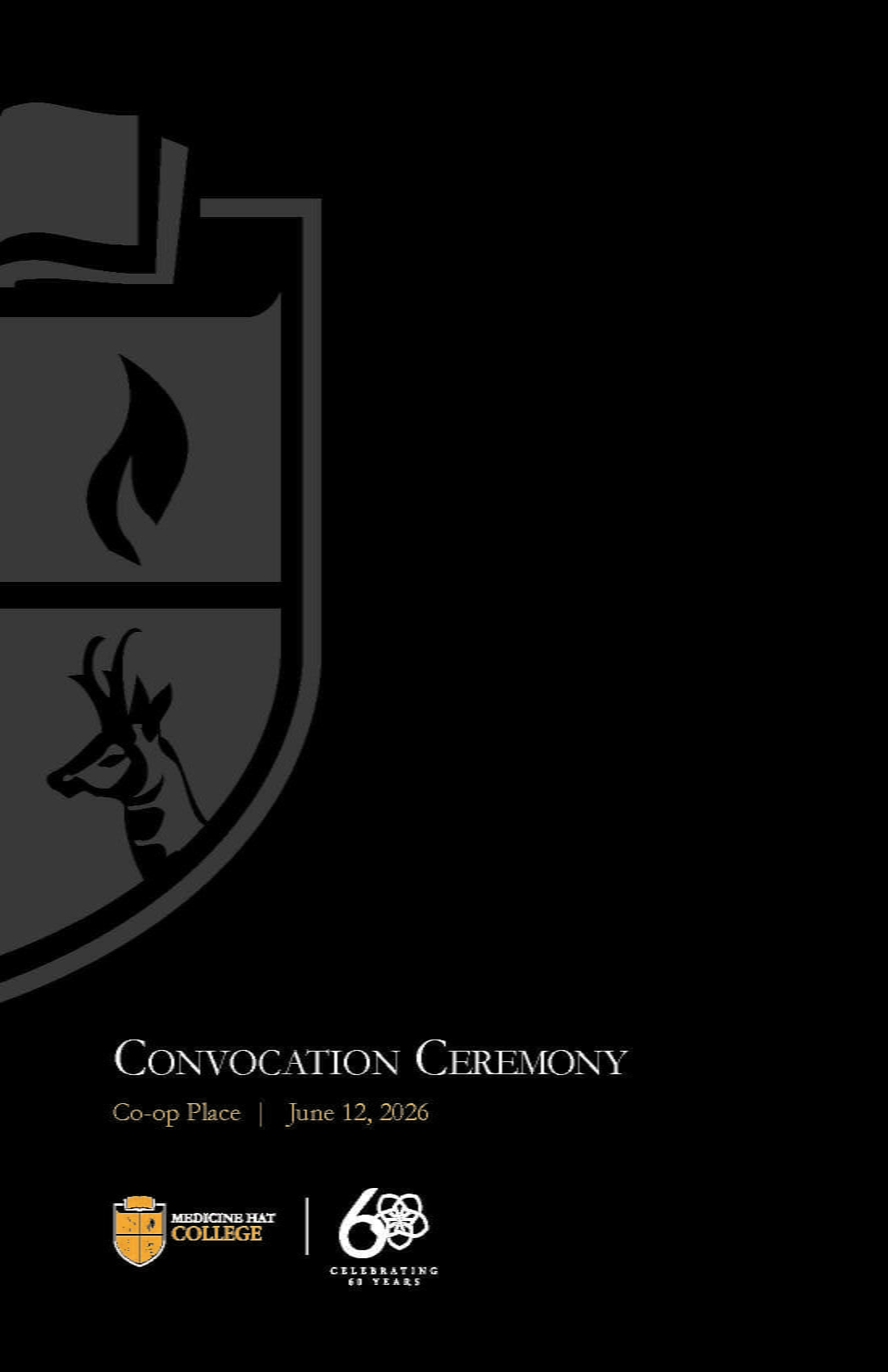 Convocation Ceremony Program Cover for June 12, 2026.